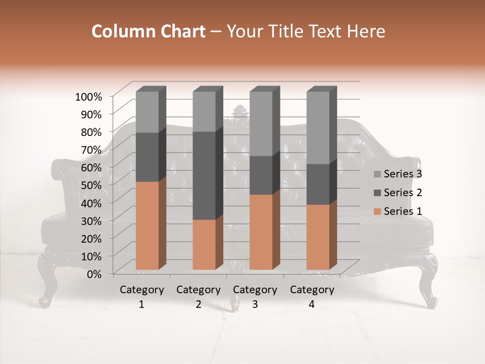 Fabric Sofa Pattern PowerPoint Template