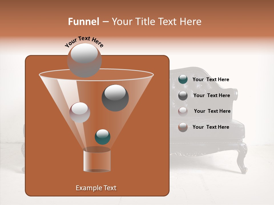 Fabric Sofa Pattern PowerPoint Template
