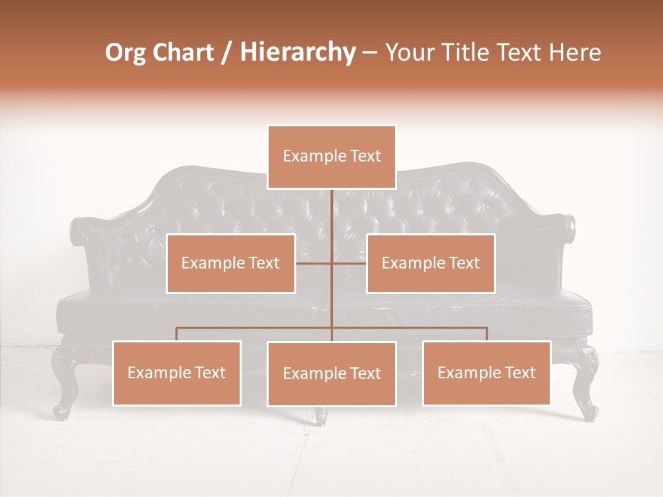 Fabric Sofa Pattern PowerPoint Template