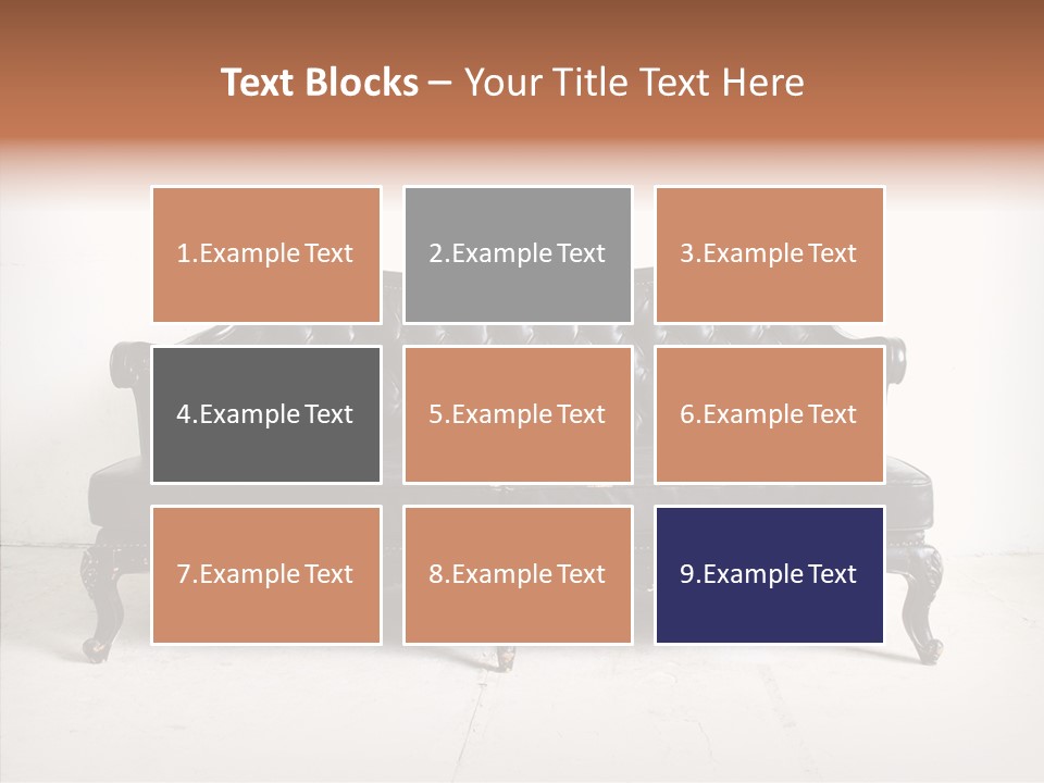 Fabric Sofa Pattern PowerPoint Template