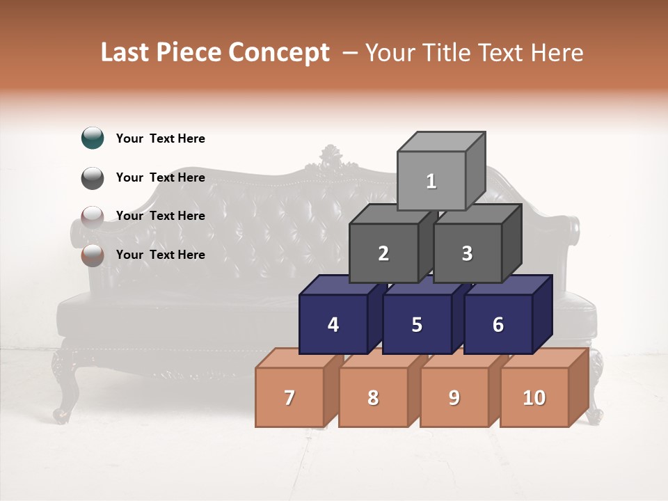 Fabric Sofa Pattern PowerPoint Template