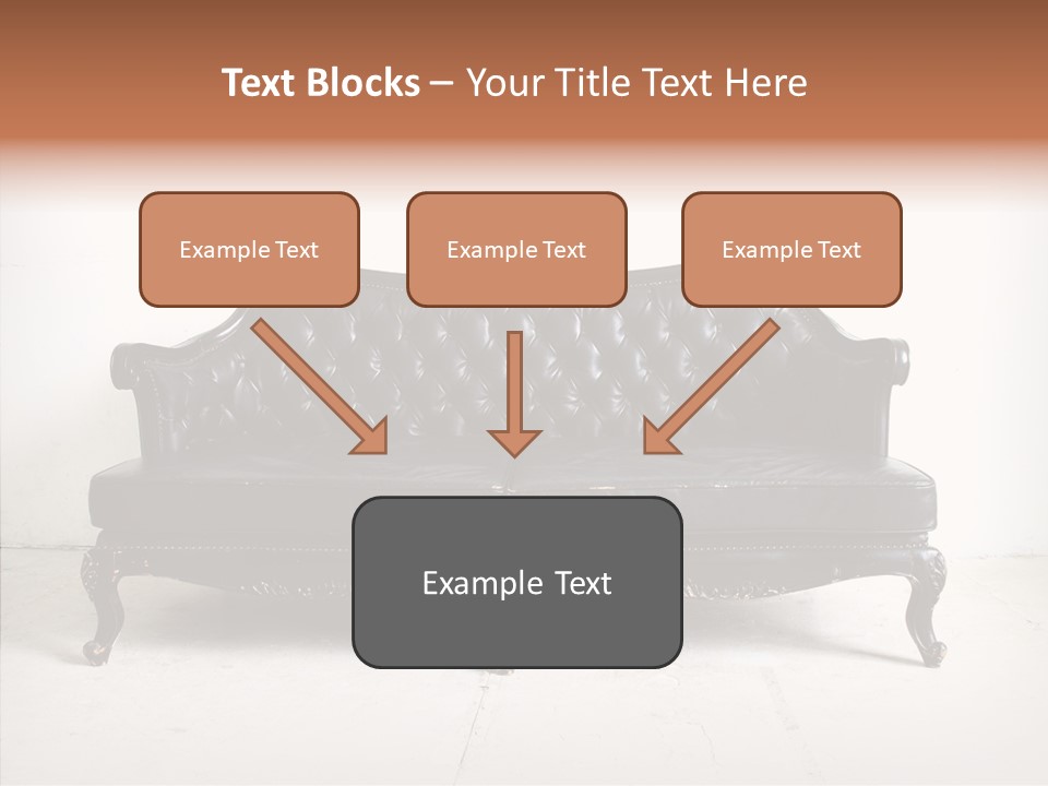 Fabric Sofa Pattern PowerPoint Template