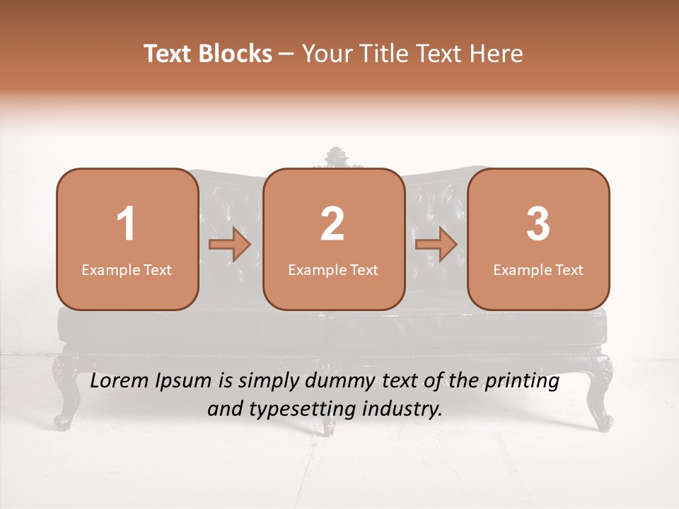 Fabric Sofa Pattern PowerPoint Template