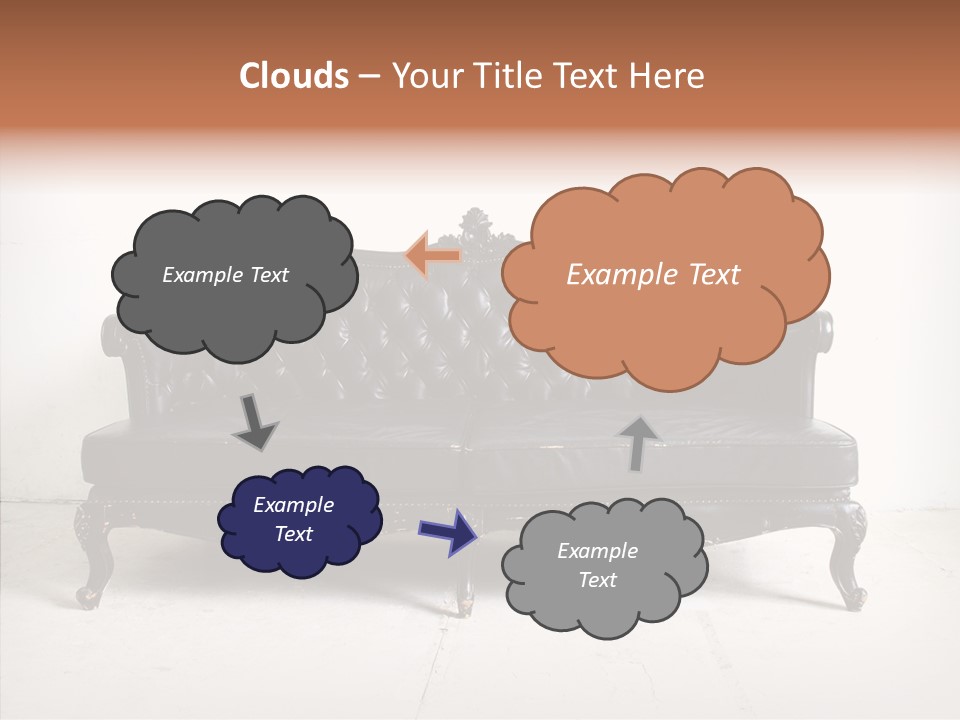 Fabric Sofa Pattern PowerPoint Template