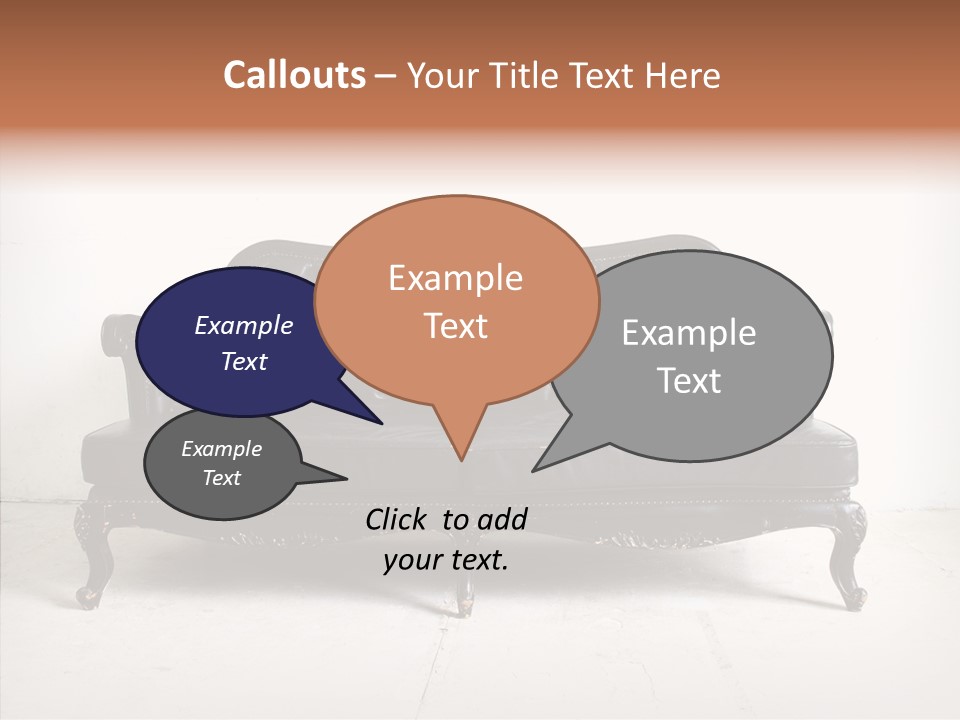 Fabric Sofa Pattern PowerPoint Template