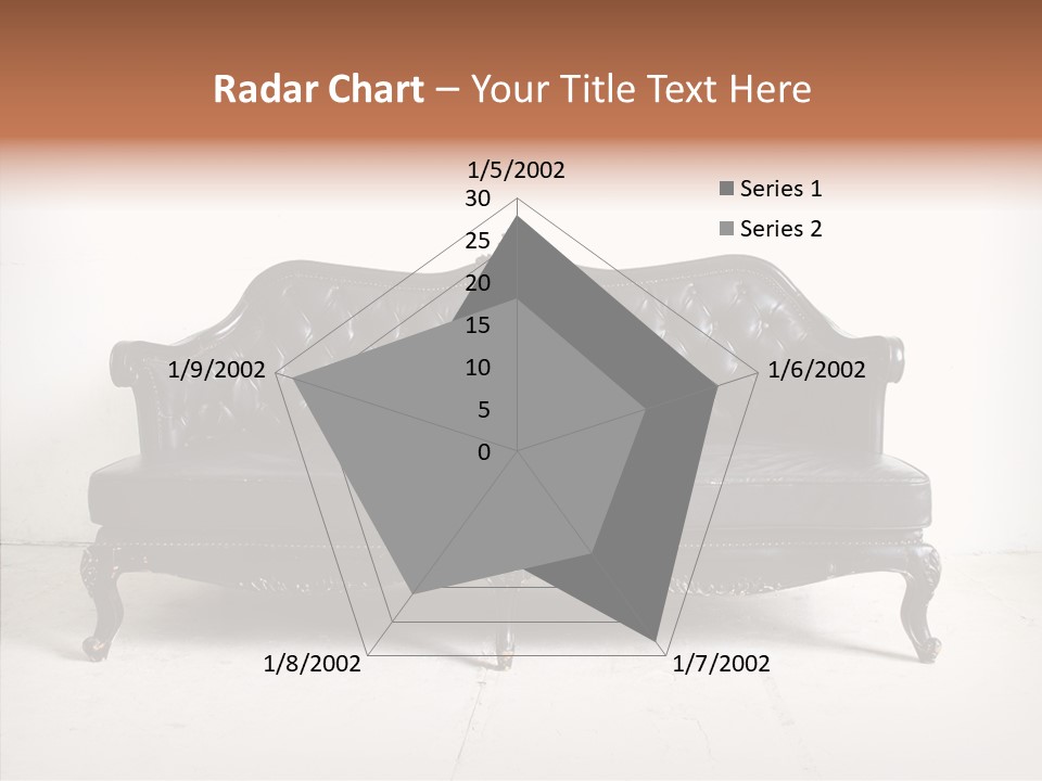 Fabric Sofa Pattern PowerPoint Template
