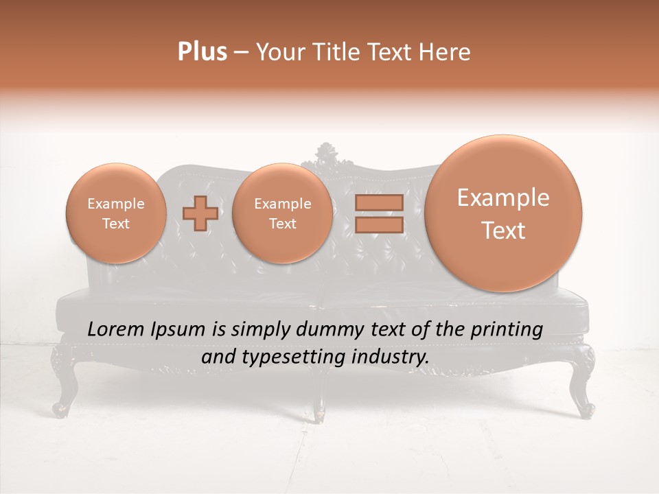 Fabric Sofa Pattern PowerPoint Template