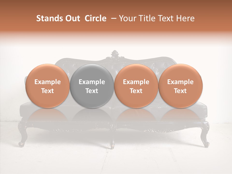 Fabric Sofa Pattern PowerPoint Template