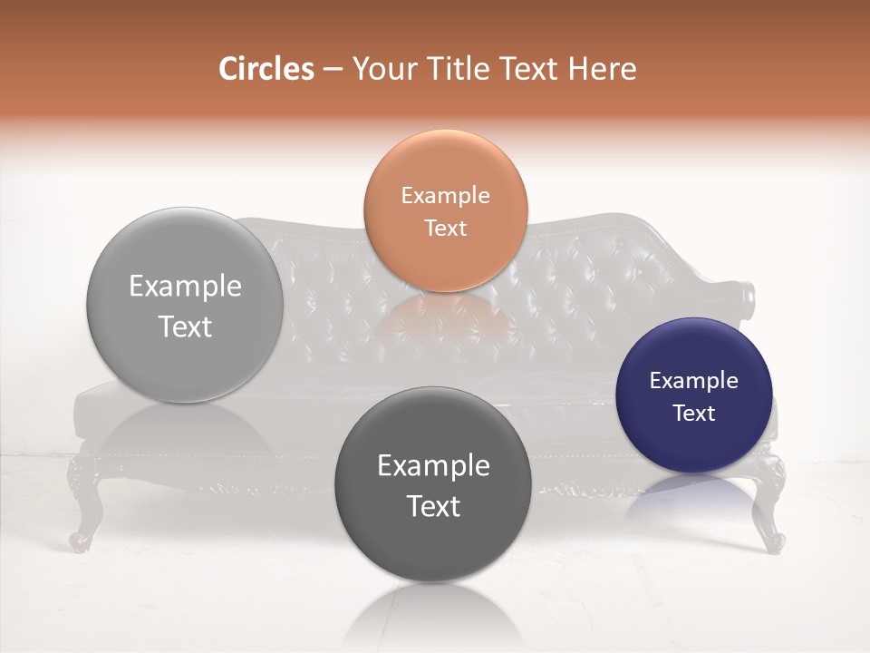 Fabric Sofa Pattern PowerPoint Template