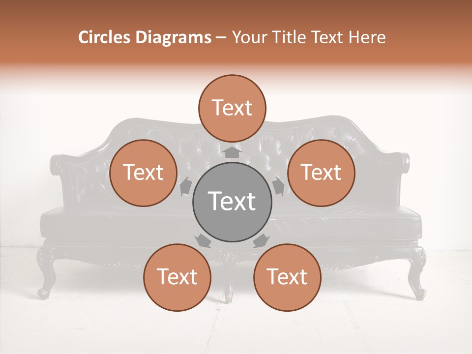 Fabric Sofa Pattern PowerPoint Template
