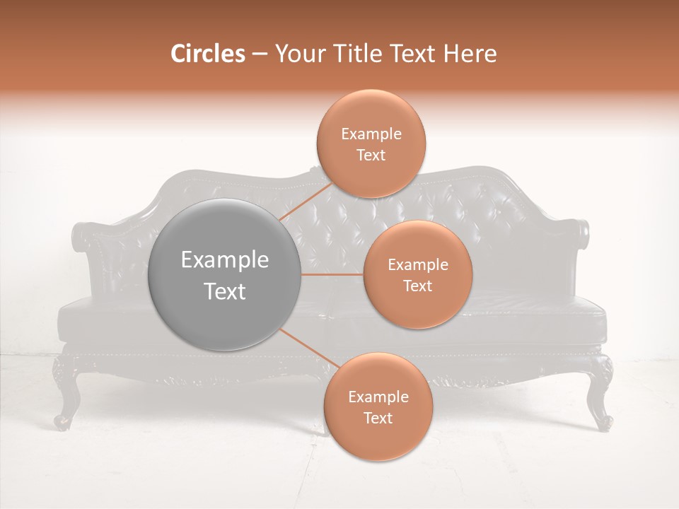 Fabric Sofa Pattern PowerPoint Template