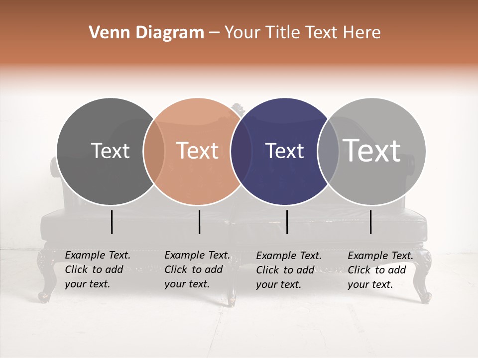 Fabric Sofa Pattern PowerPoint Template