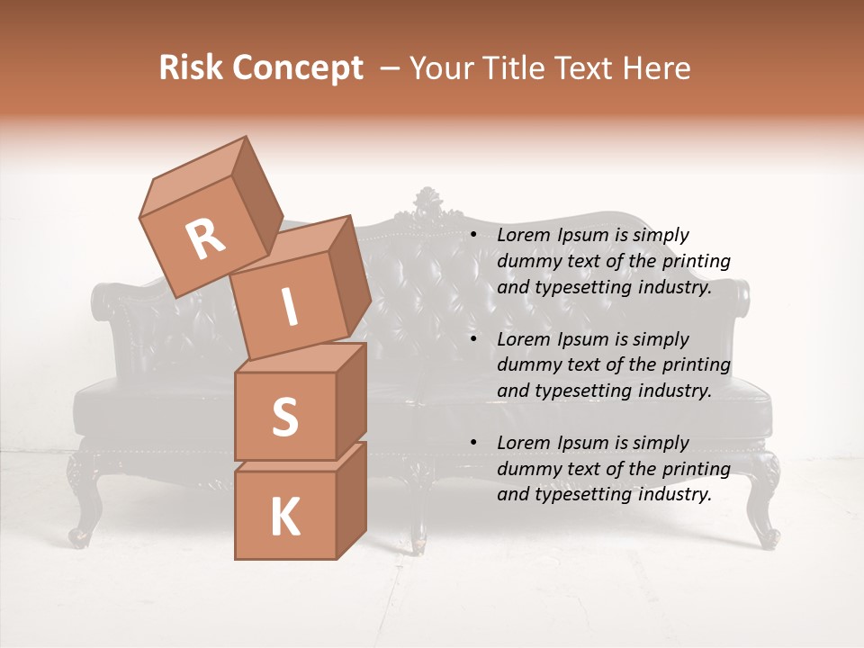 Fabric Sofa Pattern PowerPoint Template