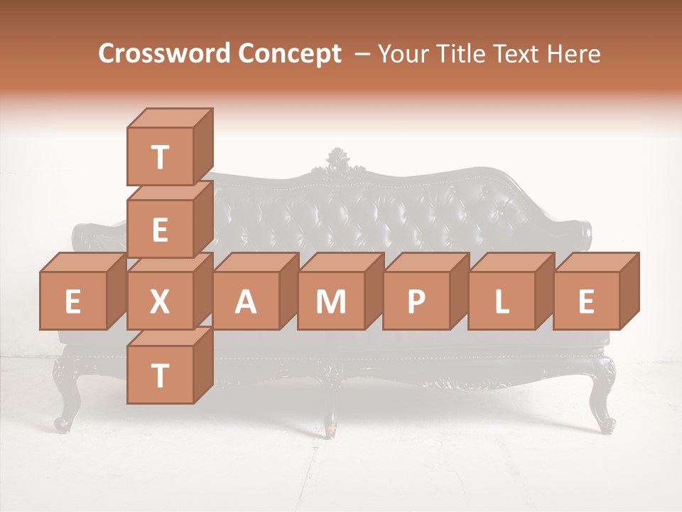 Fabric Sofa Pattern PowerPoint Template