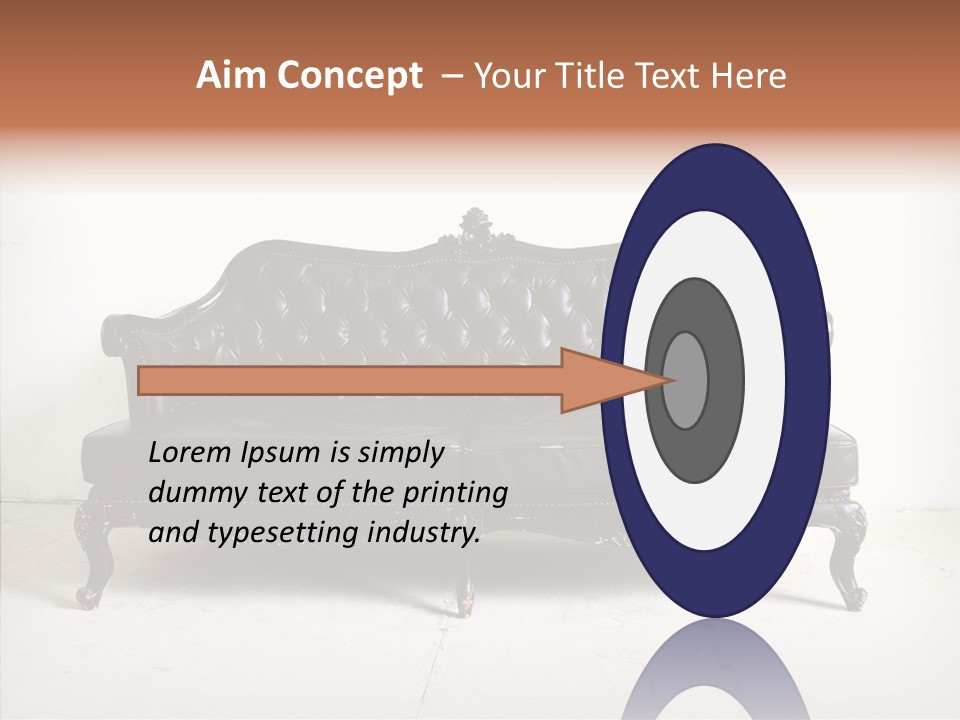 Fabric Sofa Pattern PowerPoint Template