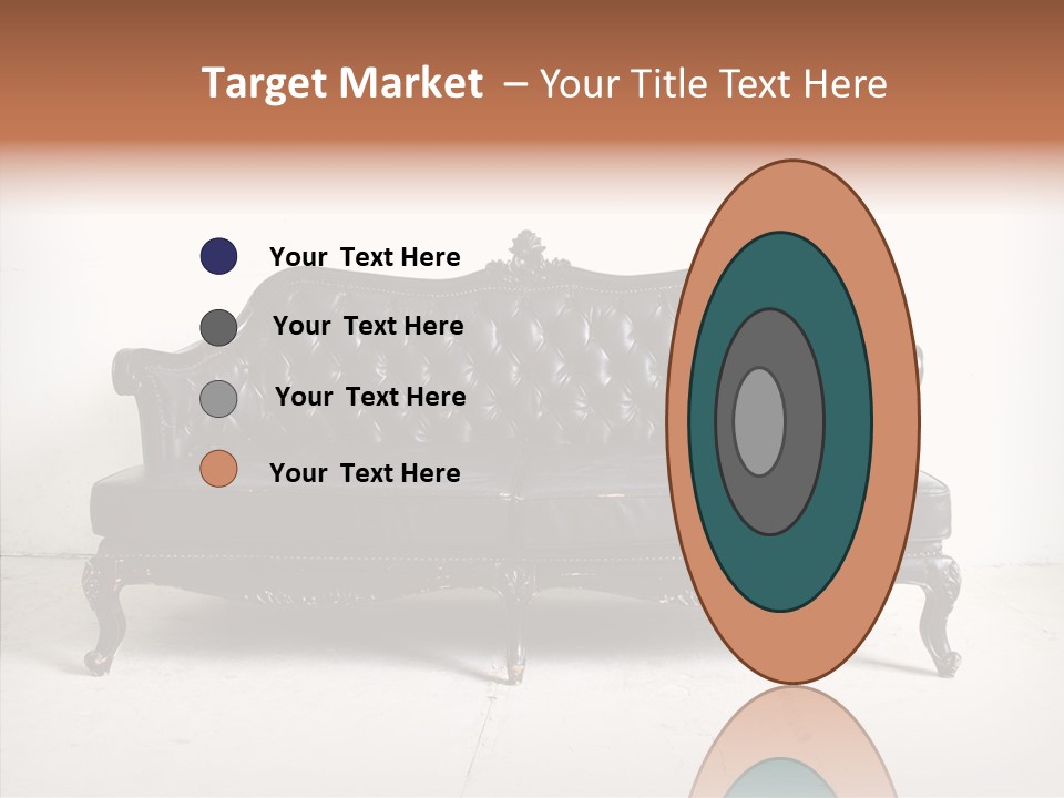 Fabric Sofa Pattern PowerPoint Template