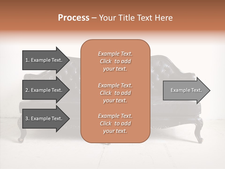 Fabric Sofa Pattern PowerPoint Template