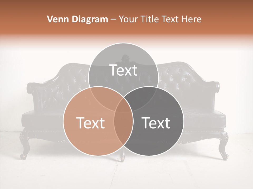 Fabric Sofa Pattern PowerPoint Template