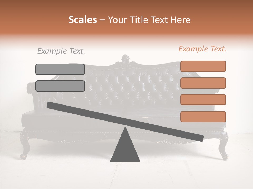 Fabric Sofa Pattern PowerPoint Template