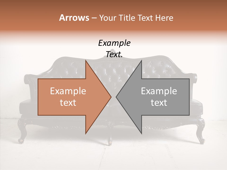 Fabric Sofa Pattern PowerPoint Template