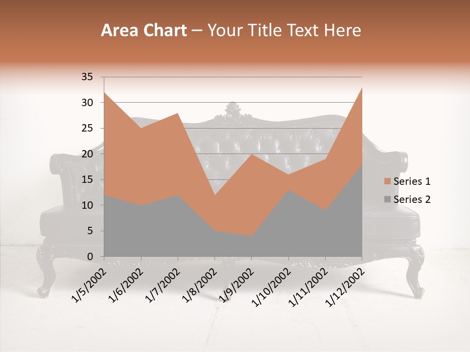 Fabric Sofa Pattern PowerPoint Template