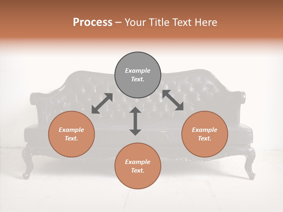 Fabric Sofa Pattern PowerPoint Template