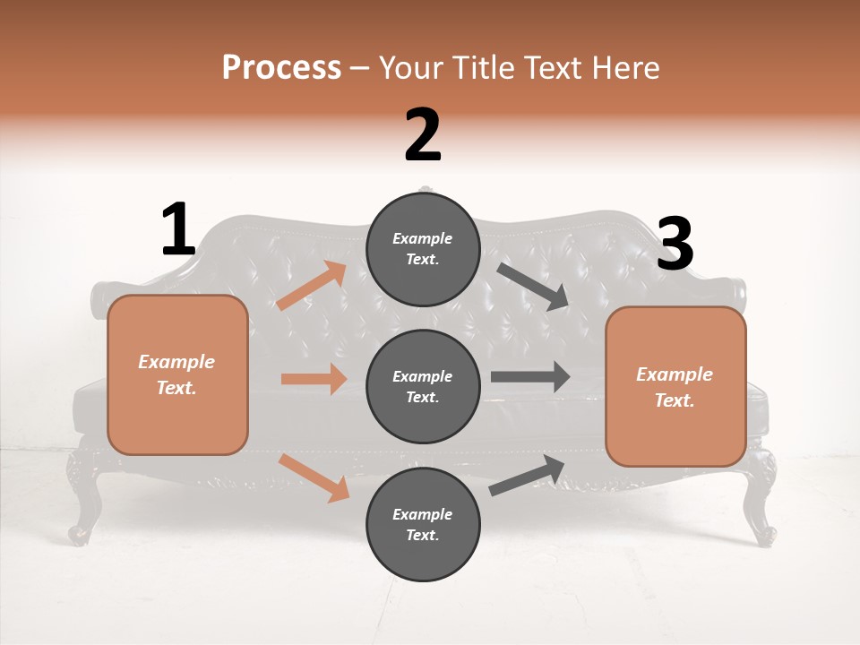 Fabric Sofa Pattern PowerPoint Template