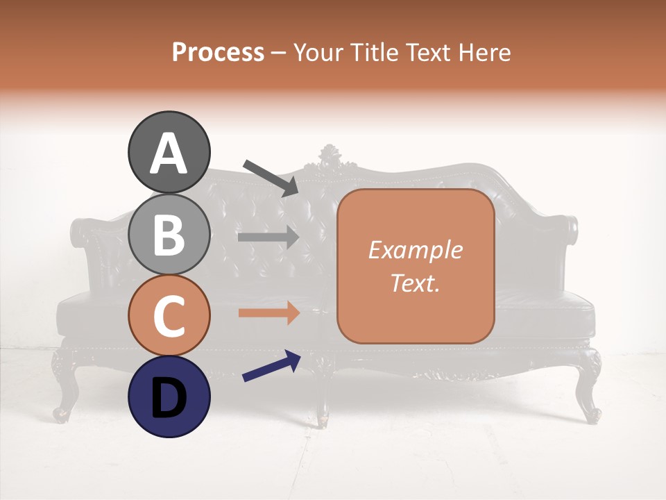 Fabric Sofa Pattern PowerPoint Template