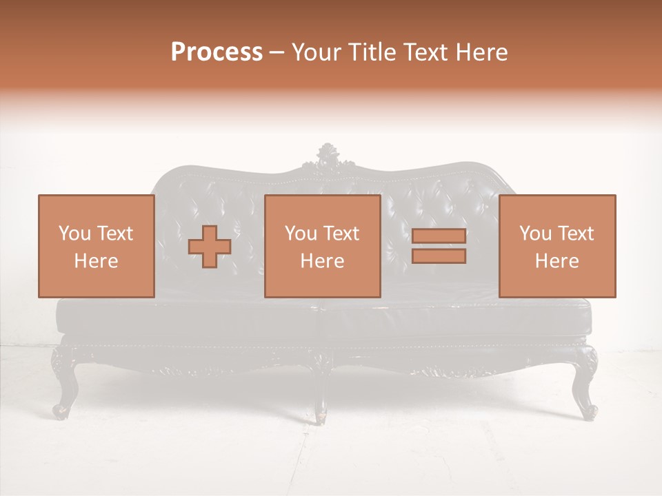 Fabric Sofa Pattern PowerPoint Template