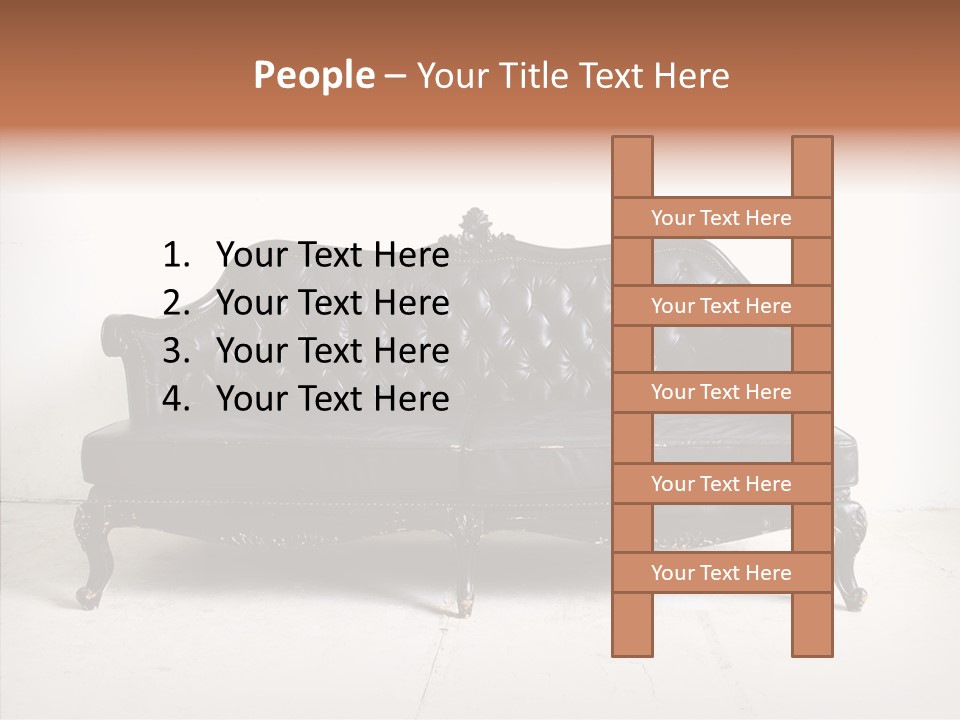 Fabric Sofa Pattern PowerPoint Template
