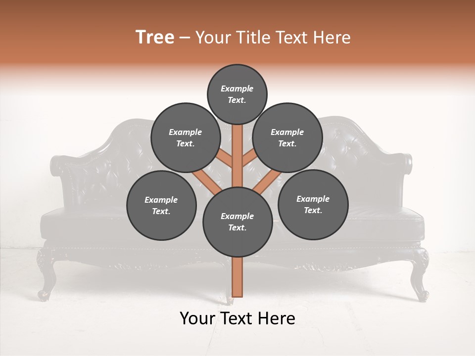 Fabric Sofa Pattern PowerPoint Template