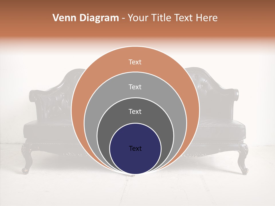 Fabric Sofa Pattern PowerPoint Template