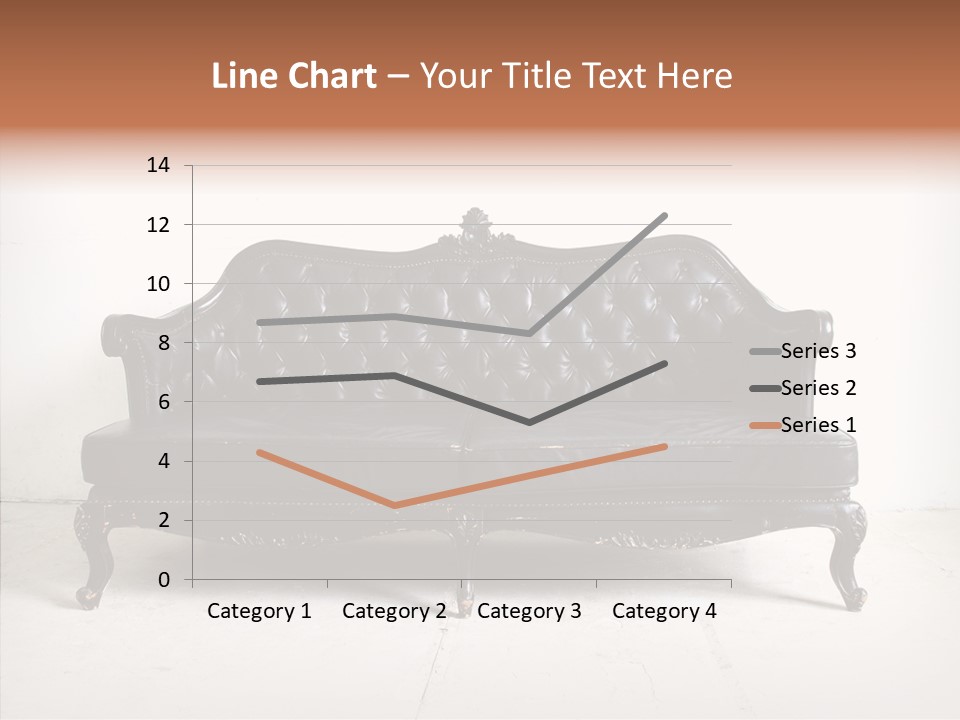 Fabric Sofa Pattern PowerPoint Template
