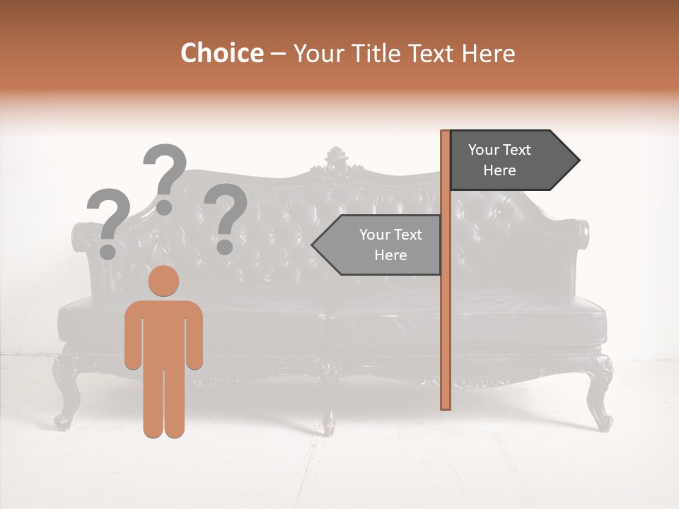 Fabric Sofa Pattern PowerPoint Template