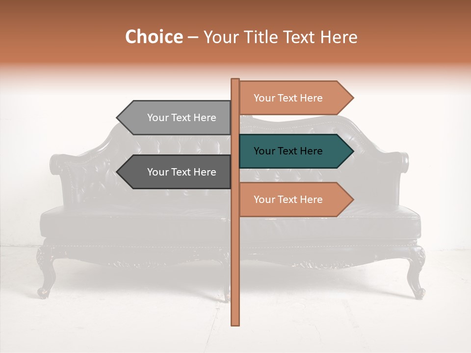 Fabric Sofa Pattern PowerPoint Template