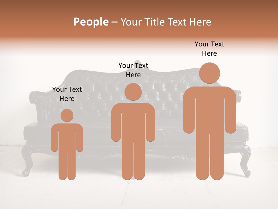 Fabric Sofa Pattern PowerPoint Template