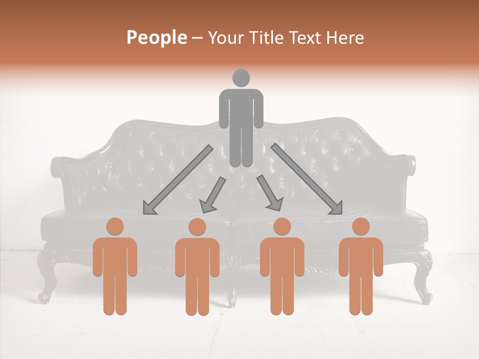 Fabric Sofa Pattern PowerPoint Template