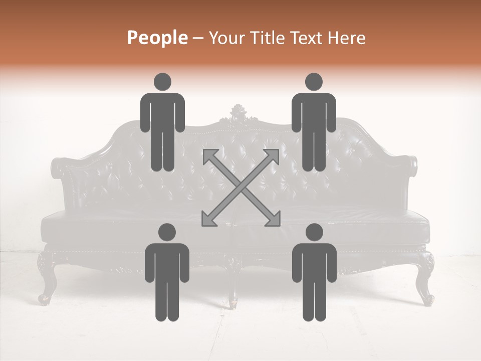 Fabric Sofa Pattern PowerPoint Template