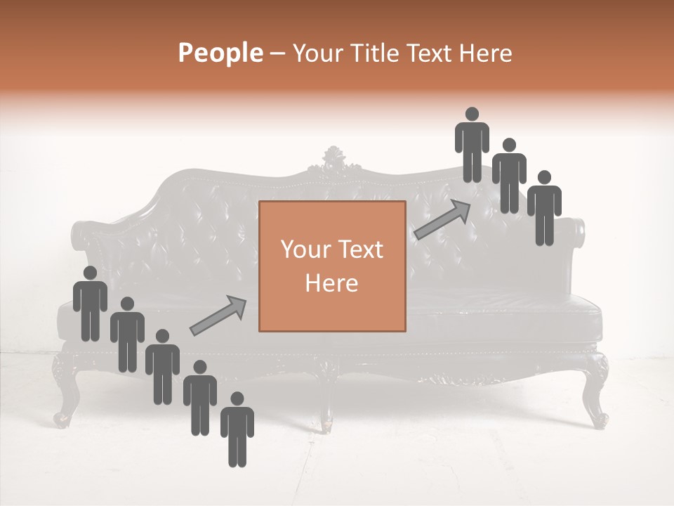 Fabric Sofa Pattern PowerPoint Template