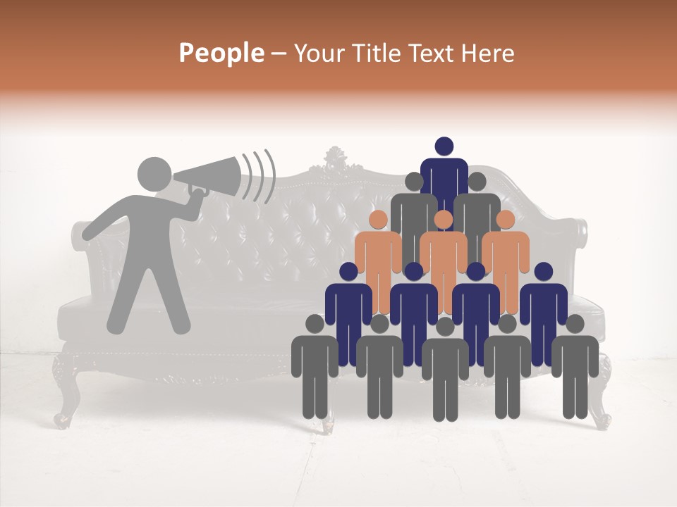 Fabric Sofa Pattern PowerPoint Template