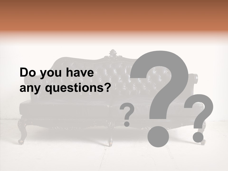 Fabric Sofa Pattern PowerPoint Template