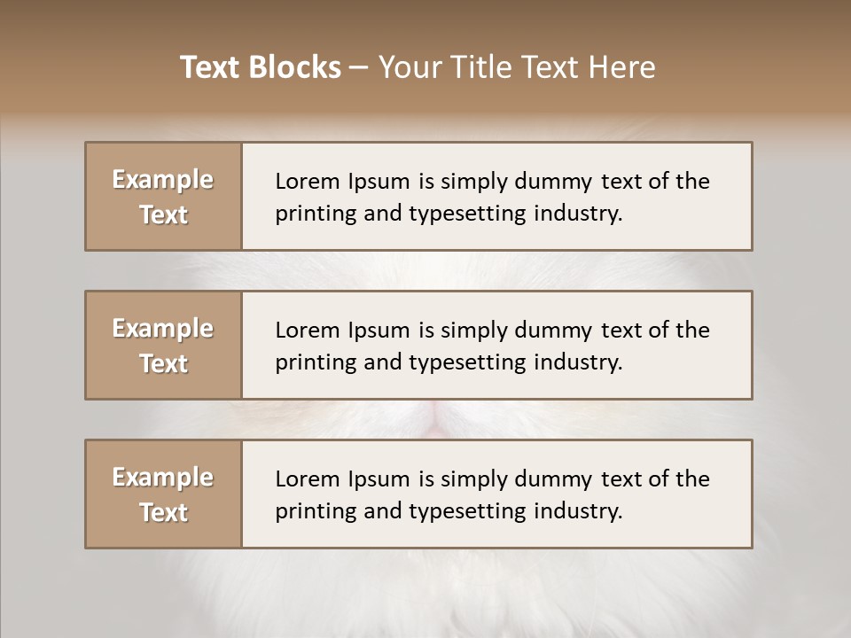 Fur Animal Felin PowerPoint Template