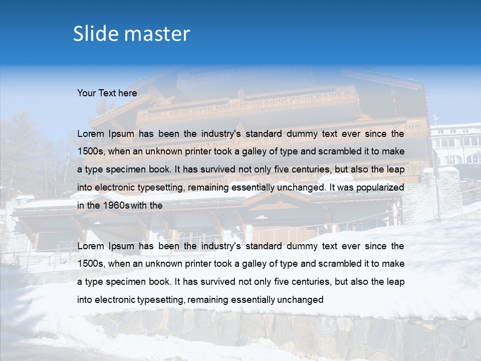 Home Mountain Alpine PowerPoint Template