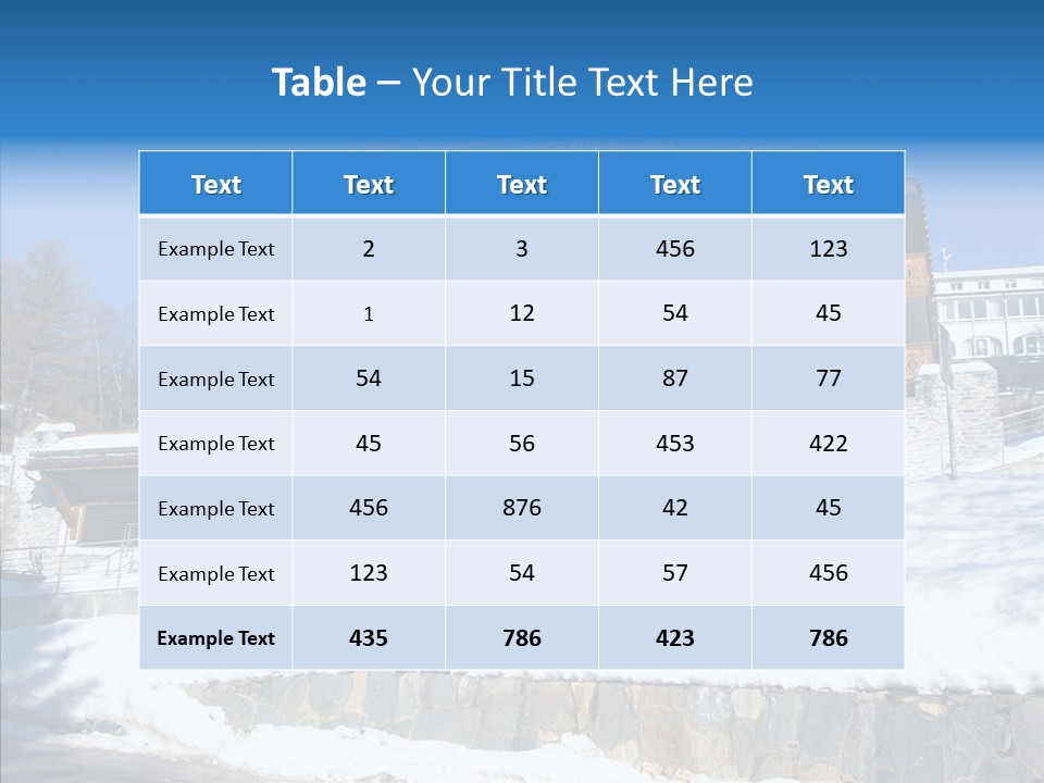 Home Mountain Alpine PowerPoint Template