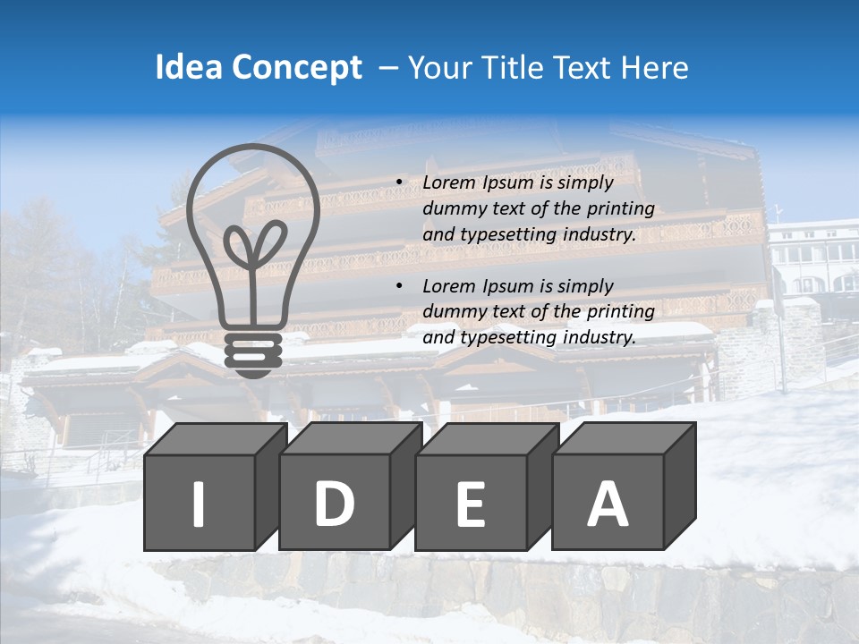 Home Mountain Alpine PowerPoint Template