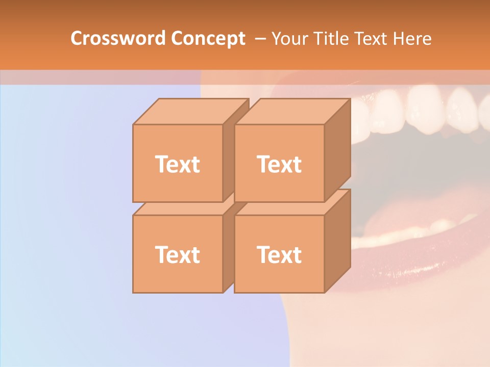 Face Woman Lipstick PowerPoint Template