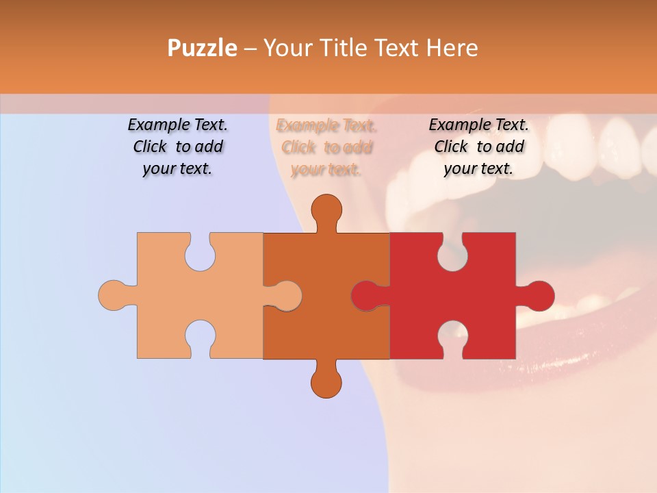 Face Woman Lipstick PowerPoint Template