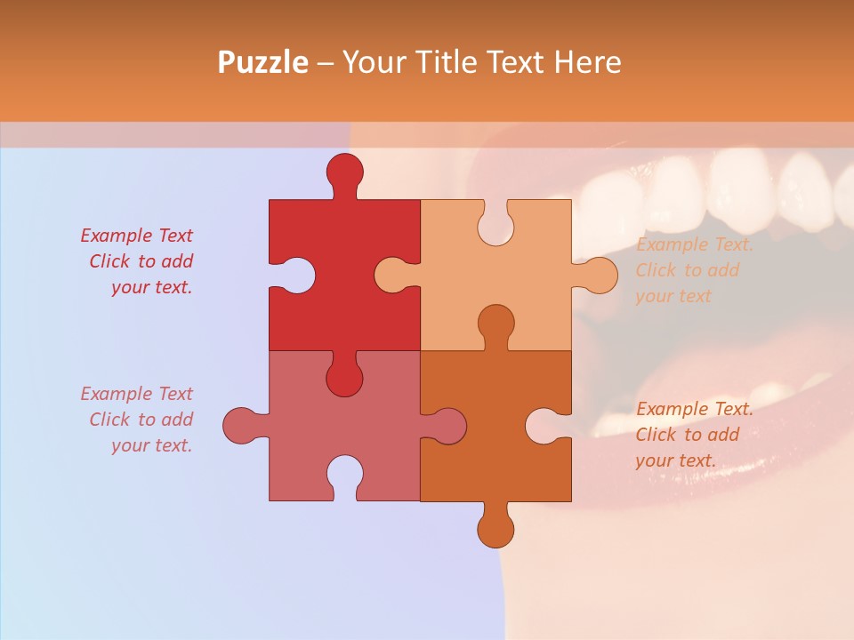 Face Woman Lipstick PowerPoint Template