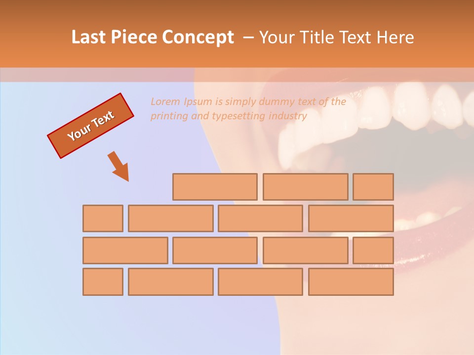 Face Woman Lipstick PowerPoint Template