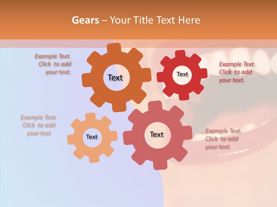 Face Woman Lipstick PowerPoint Template